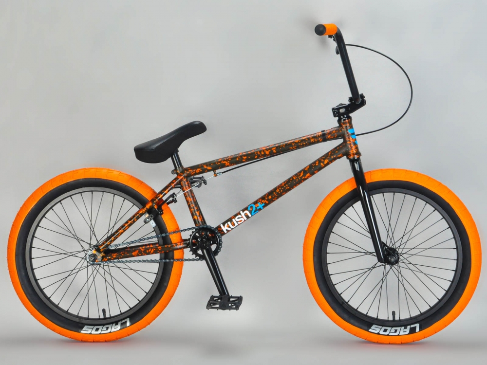 BikeBase Mafia Kush 2+ BMX  Orange Splatter  ** 2021 ** 2021 *** 